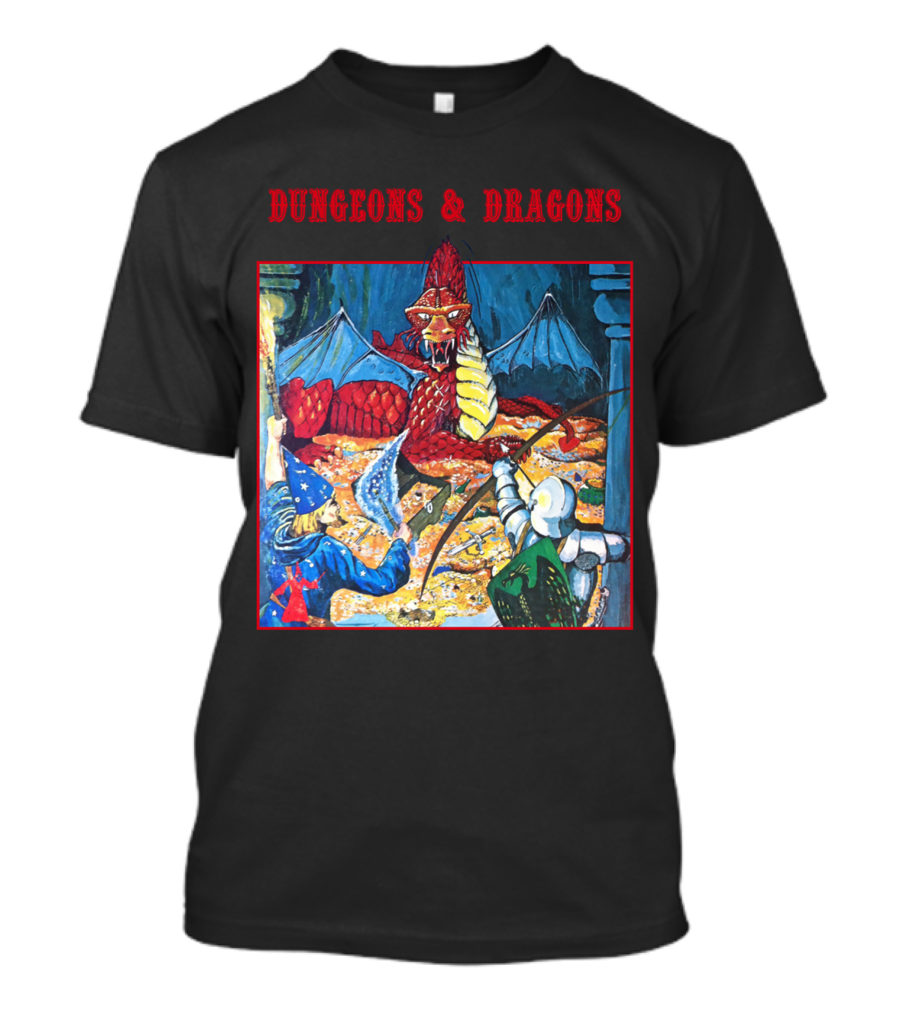 Dungeons And Dragons Basic Set Vintage Illustration Adventure T-Shirt