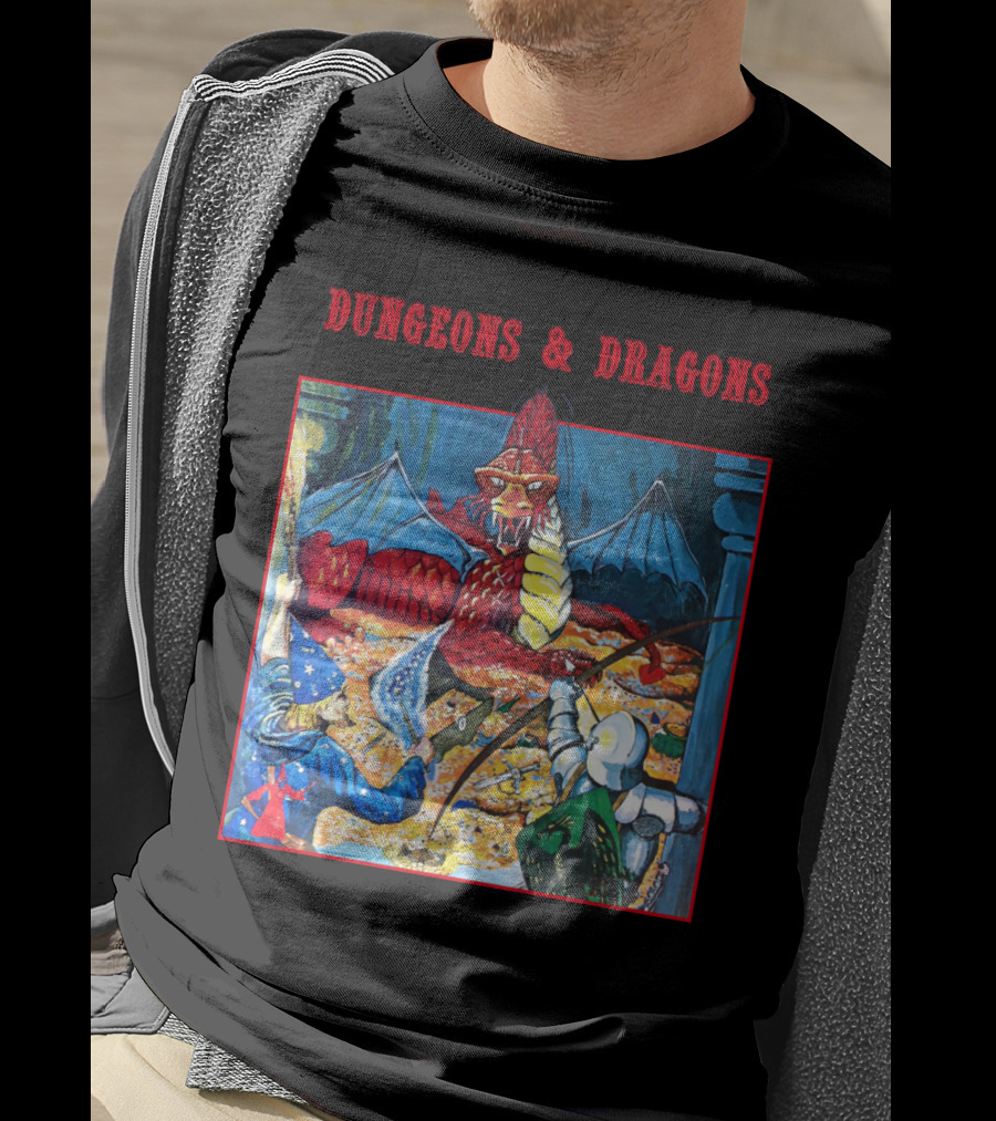 Dungeons And Dragons Basic Set Vintage Illustration Adventure T-Shirt