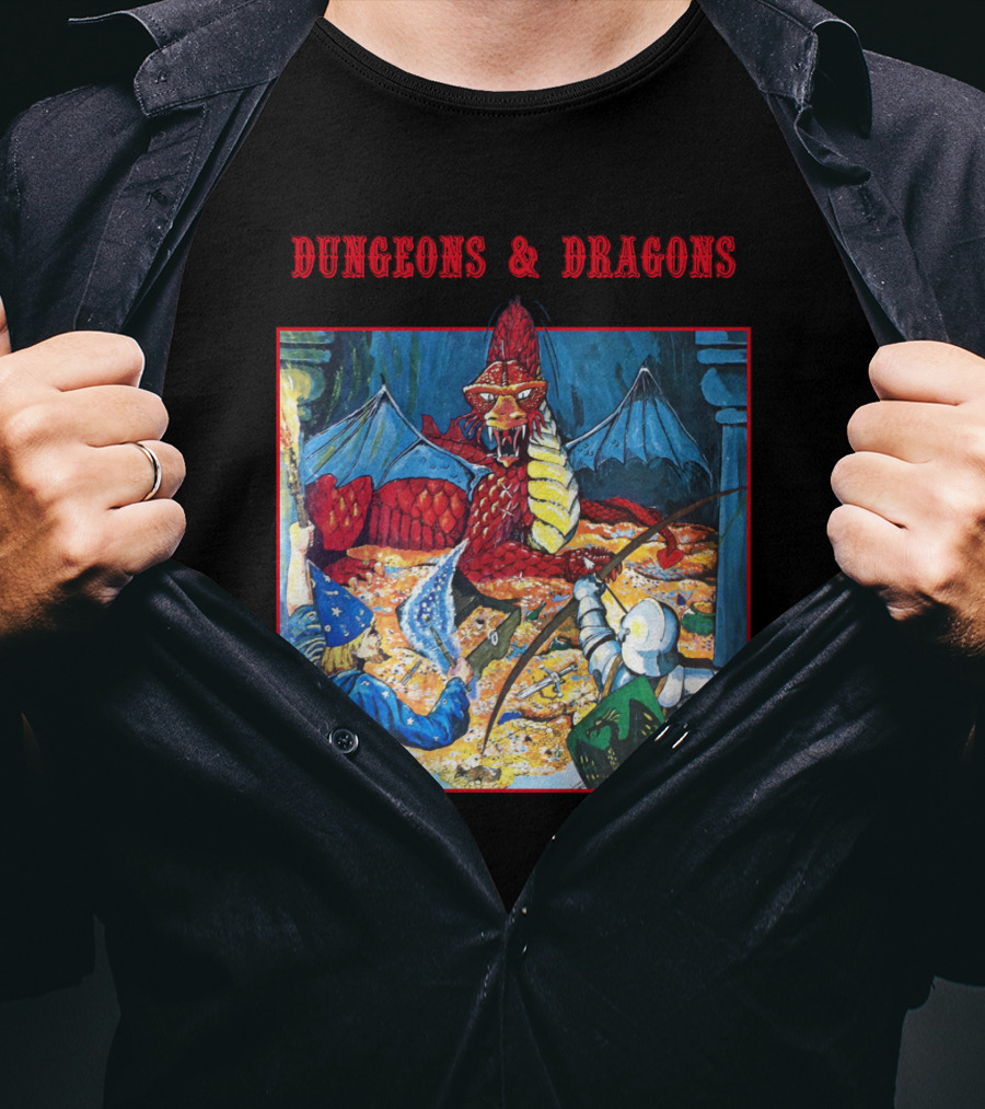 Dungeons And Dragons Basic Set Vintage Illustration Adventure T-Shirt