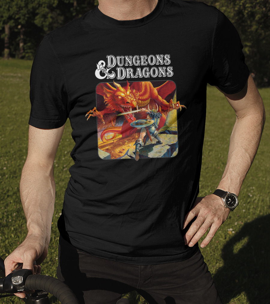 Dungeons And Dragons Red Dragon Adventure Battle T-Shirt