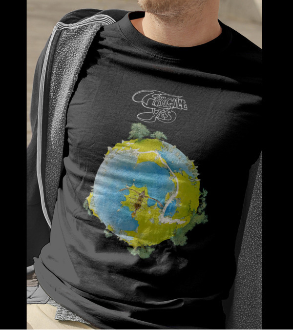 Fragile Yes Planet Cover T-Shirt