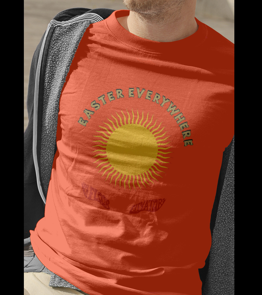 Easter Everywhere 13th Floor Elevators Sunburst Iconic Psychedelic Motif T-Shirt