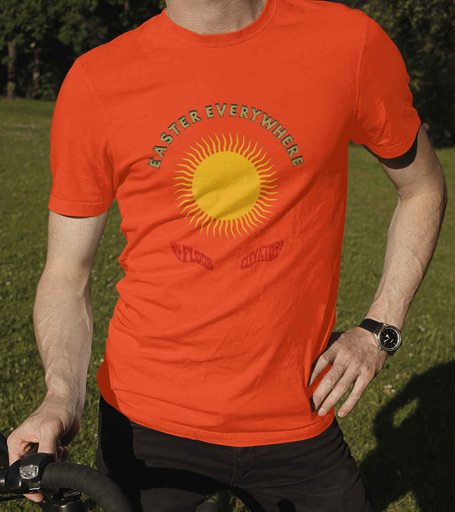 Easter Everywhere 13th Floor Elevators Sunburst Iconic Psychedelic Motif T-Shirt