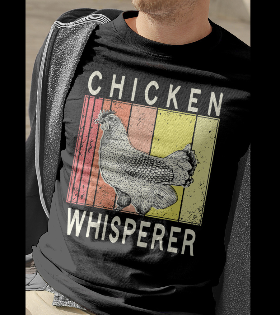Chicken Whisperer Vintage Illustration For Chicken Farmer Enthusiasts T-Shirt