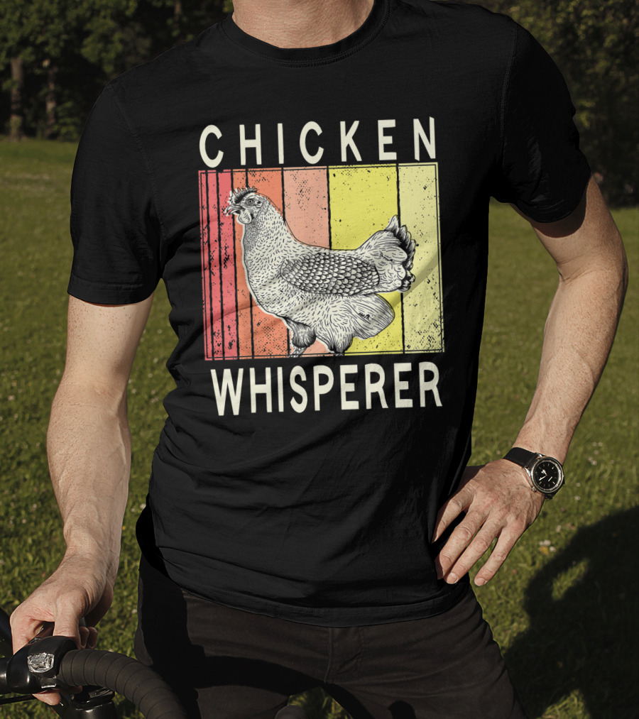 Chicken Whisperer Vintage Illustration For Chicken Farmer Enthusiasts T-Shirt