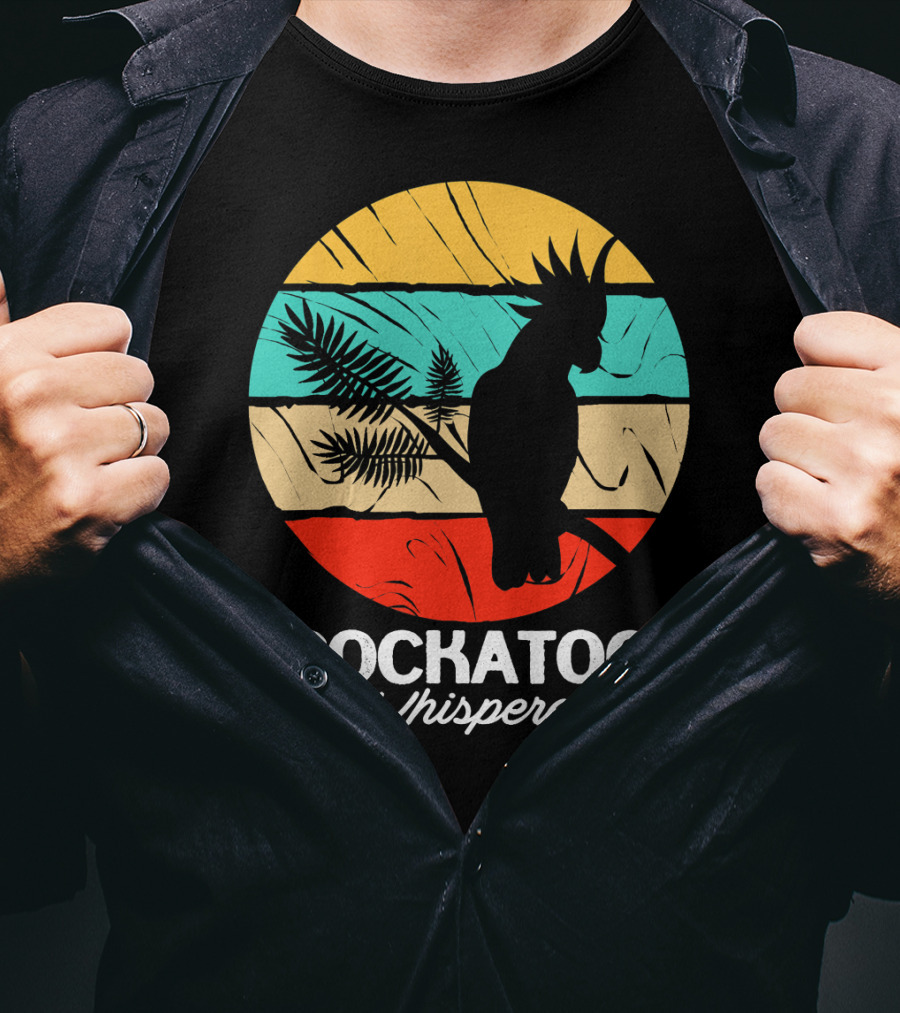 Cockatoo Whisperer Vintage Sunset Cockatiel T-Shirt