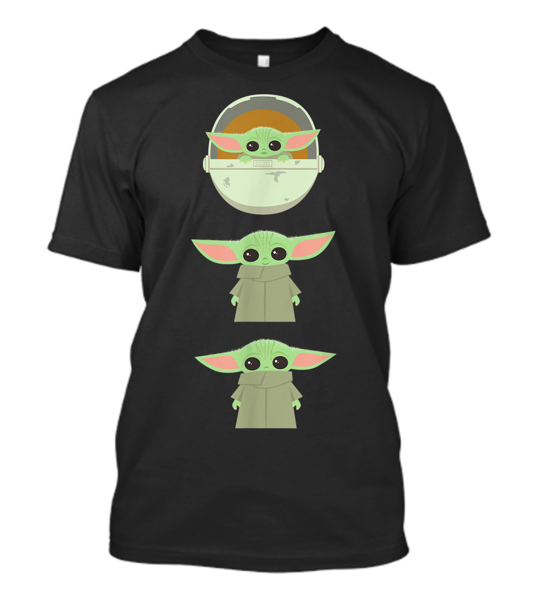 The Child Floating Pod Cartoon Characters T-Shirt