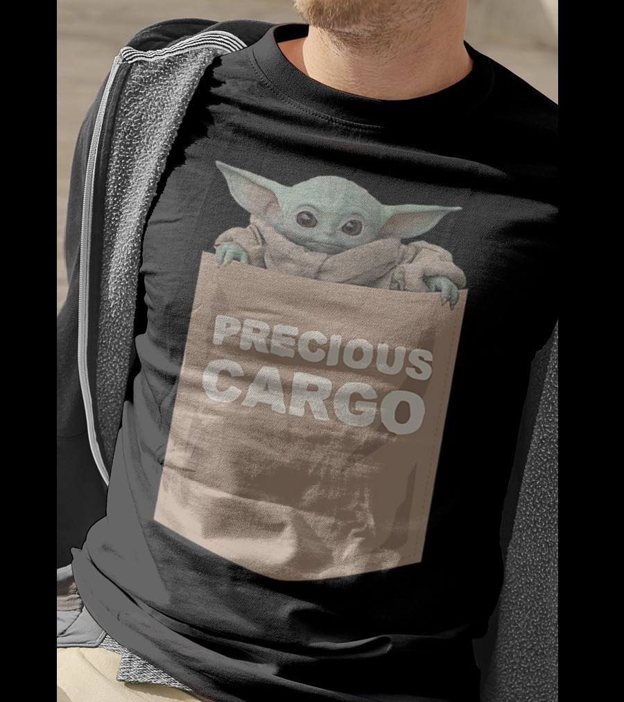 The Child Precious Cargo Pocket Yoda Mandalorian Star Wars Merchandise T-Shirt