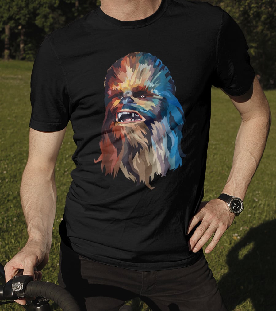 Chewbacca Multicolor Geometric T-Shirt