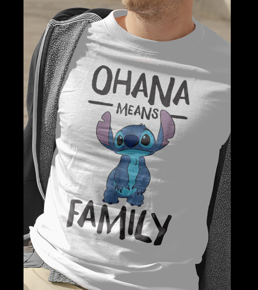 Ohana Means Family Stitch Character T-Shirt
