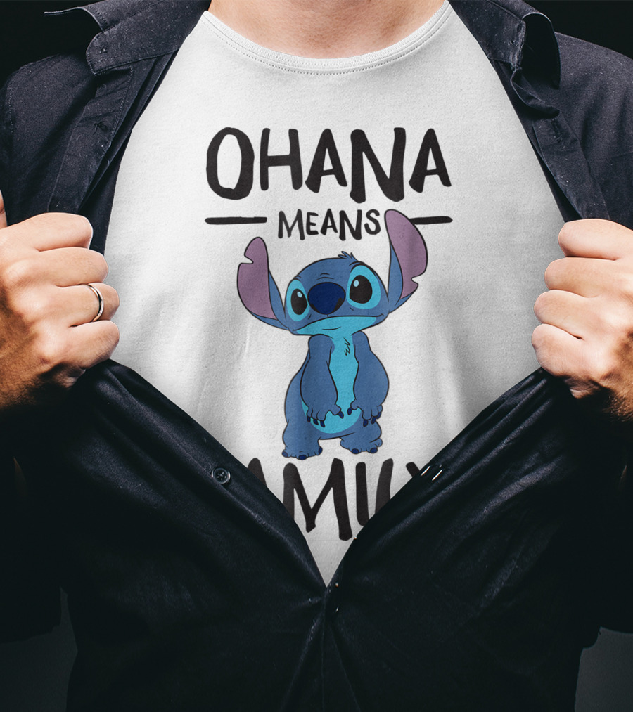 Ohana Means Family Stitch Character T-Shirt