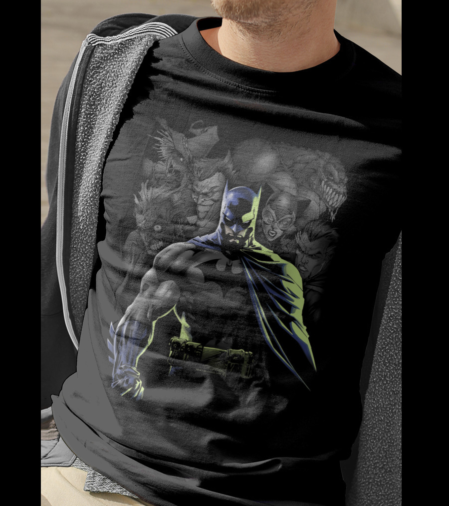 Batman Unleashed With Iconic Villains T-Shirt