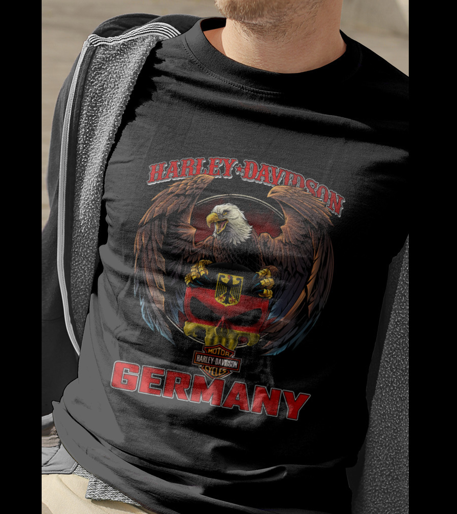 Harley Davidson Germany Eagle Motor Cycles T-Shirt