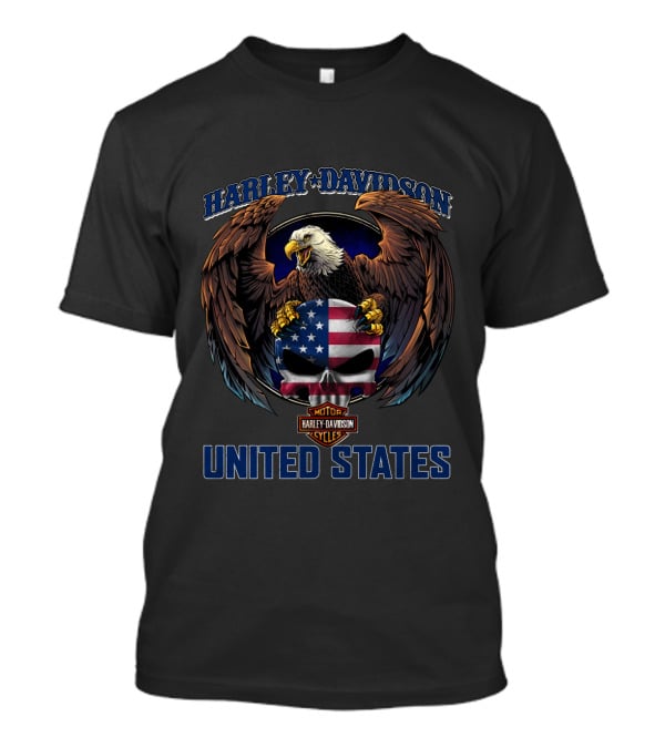 Harley Davidson United States American Eagle T-Shirt
