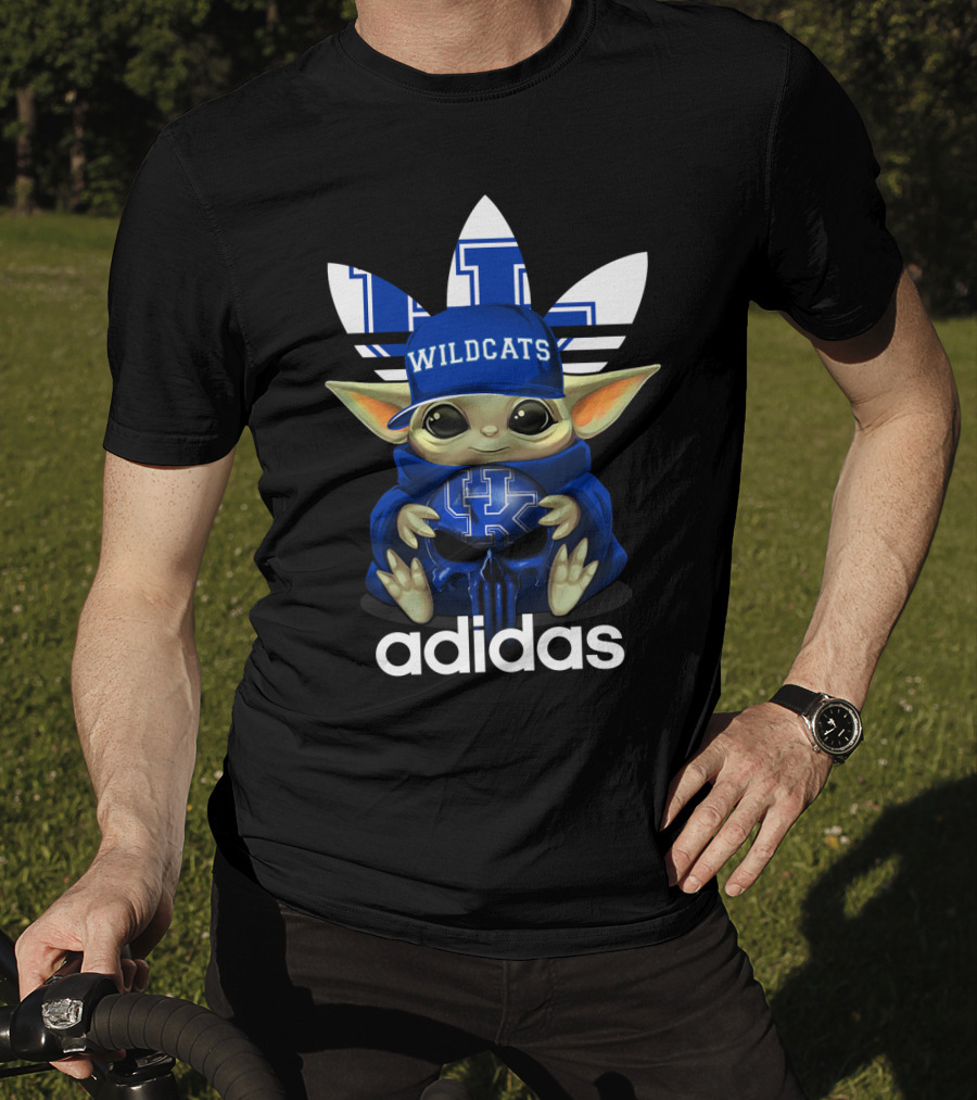 Wildcats Kentucky Yoda UK Logo Triofoil Hat T-Shirt