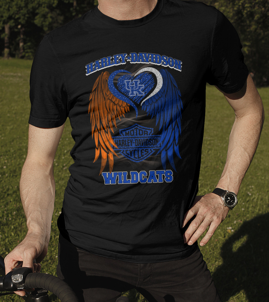 Harley Davidson Kentucky Wildcats Motor Cycles T-Shirt
