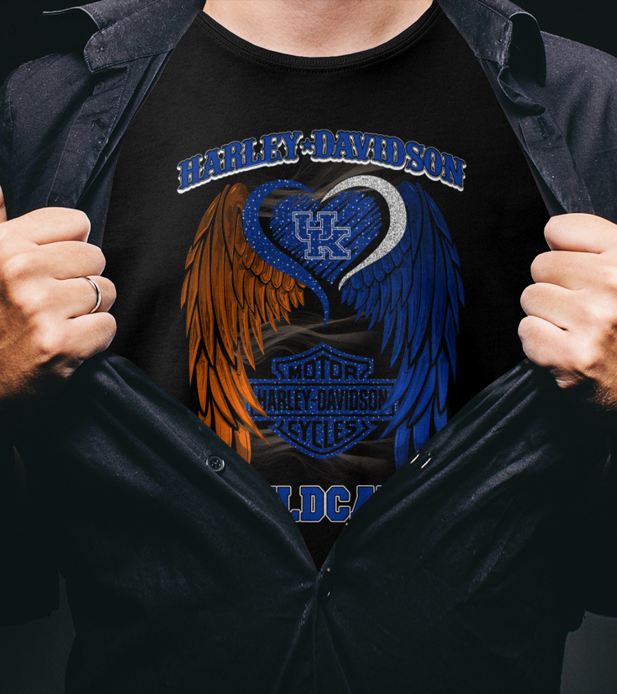Harley Davidson Kentucky Wildcats Motor Cycles T-Shirt