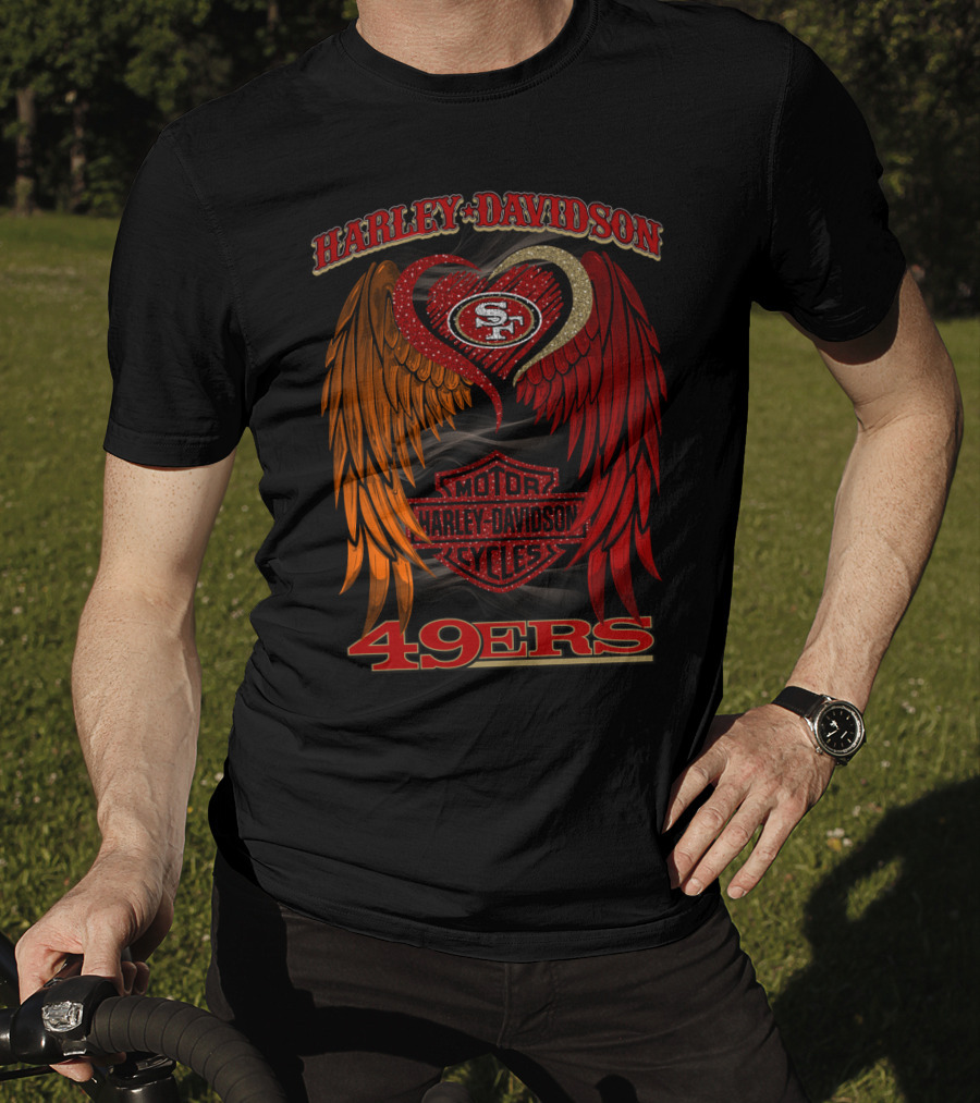 Harley Davidson Motor Cycles San Francisco 49ers T-Shirt