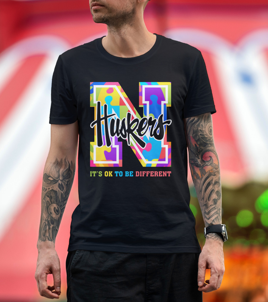 Huskers It's OK To Be Different T-Shirt