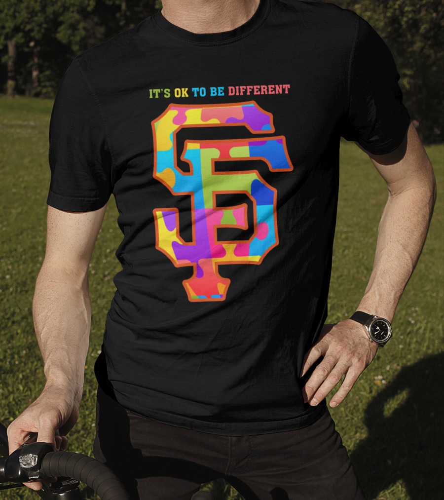 San Francisco Giants It's OK To Be Different Colorful T-Shirt