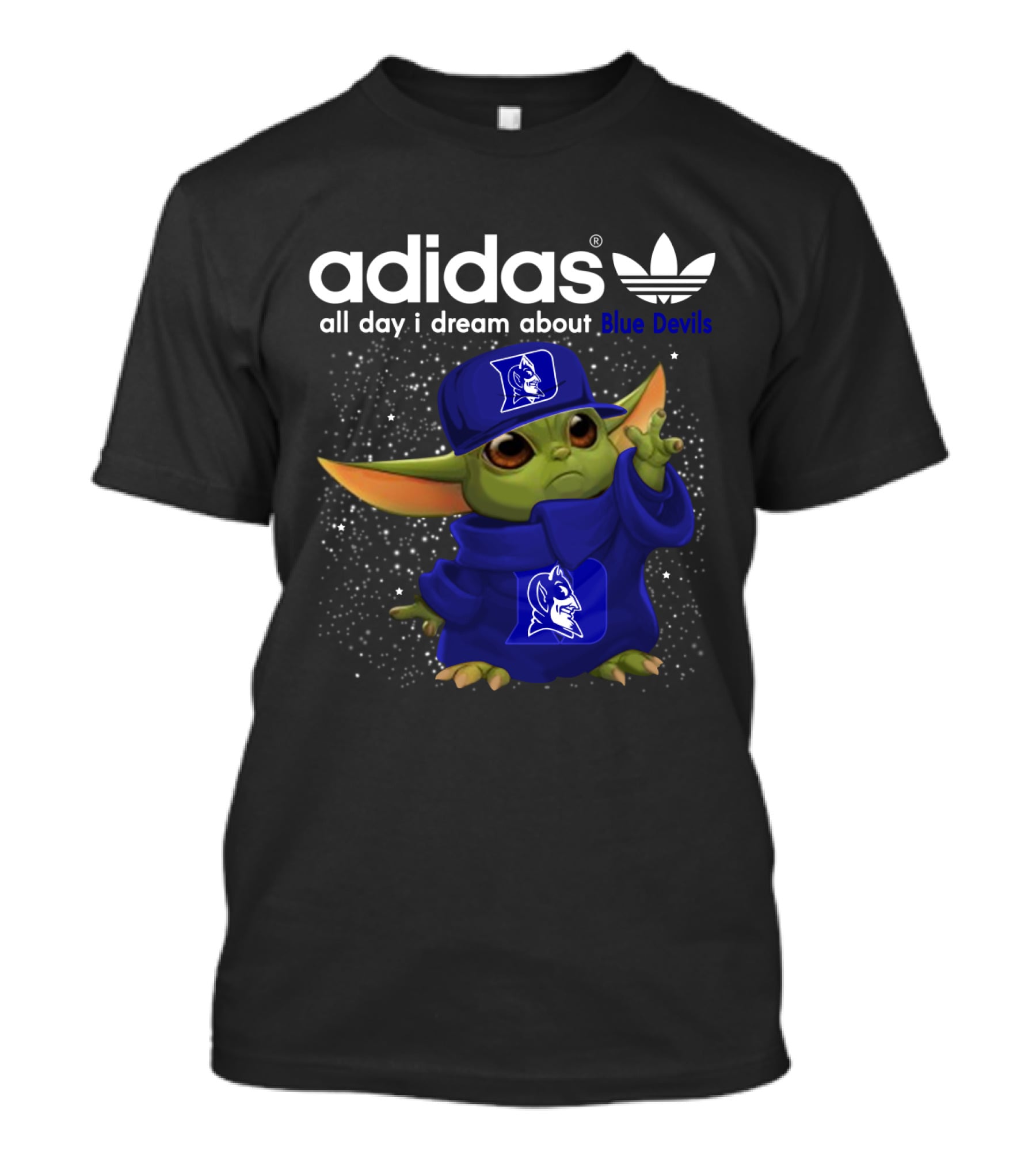 All Day I Dream About Blue Devils Yoda T-Shirt