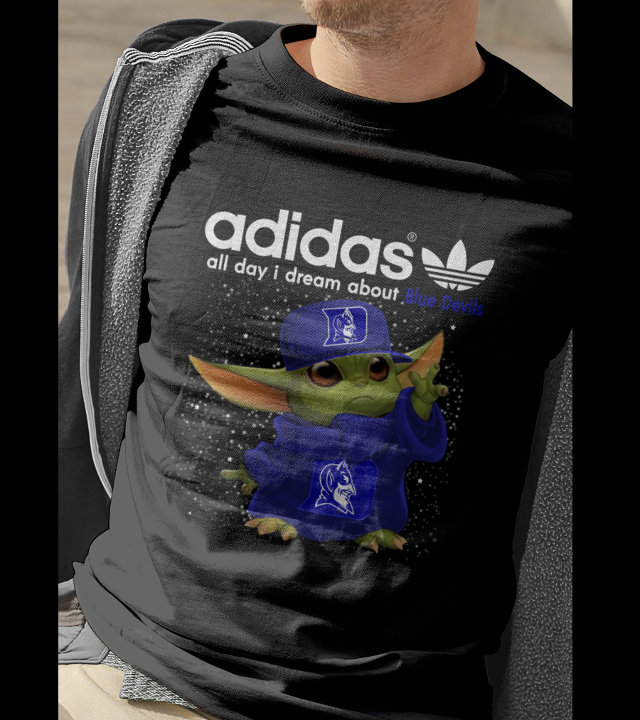 All Day I Dream About Blue Devils Yoda T-Shirt