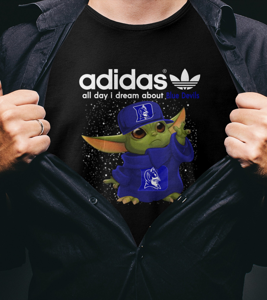 All Day I Dream About Blue Devils Yoda T-Shirt