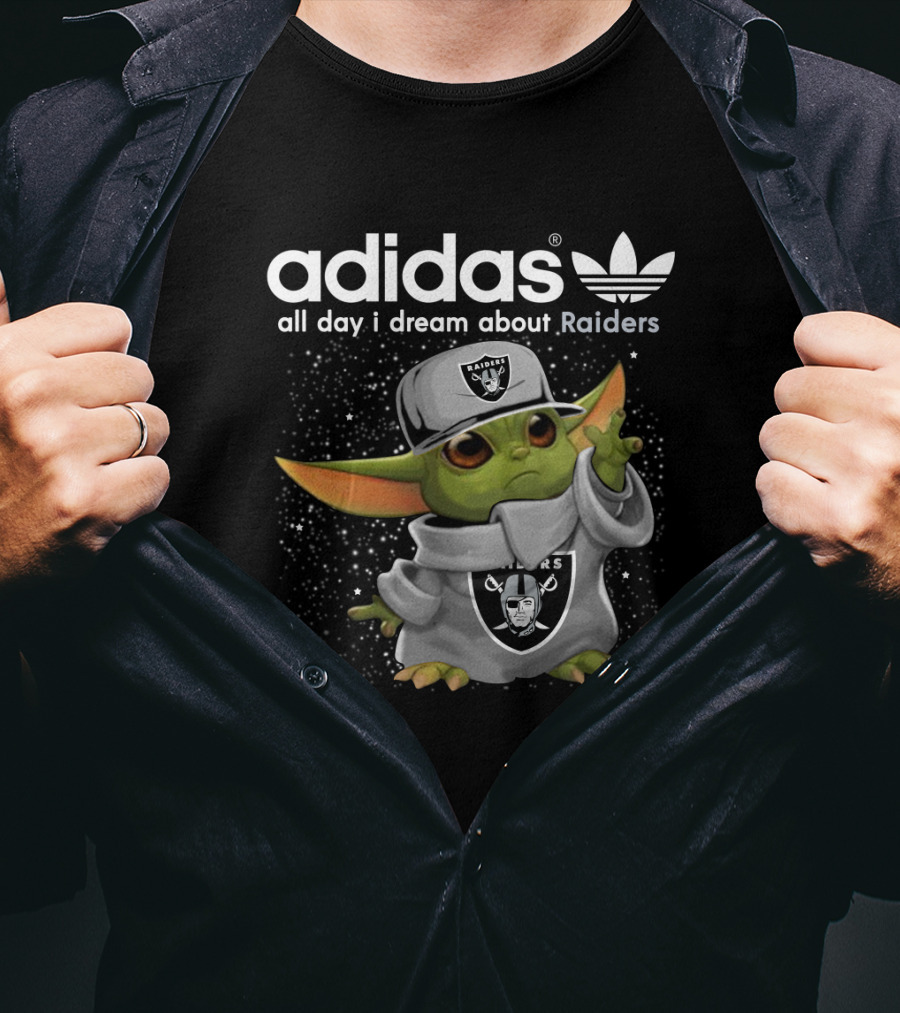 All Day I Dream About Raiders Yoda T-Shirt