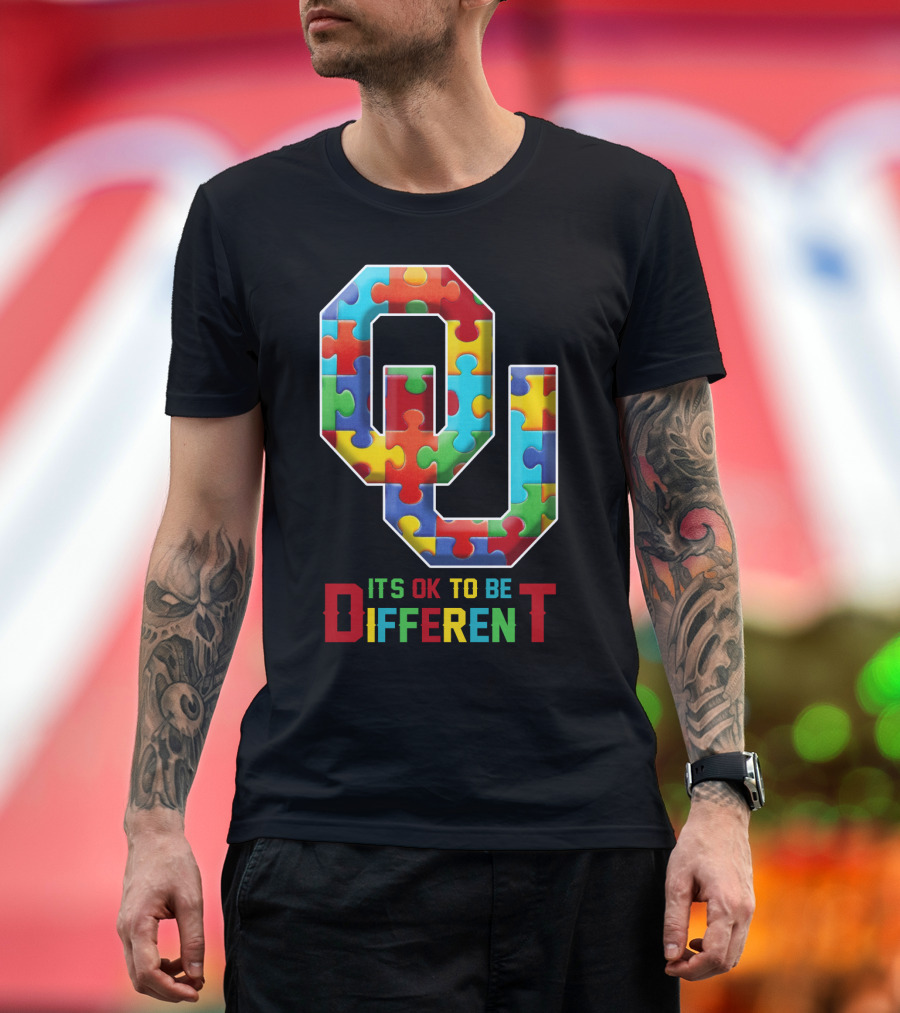 OU It's OK To Be Different Puzzle T-Shirt
