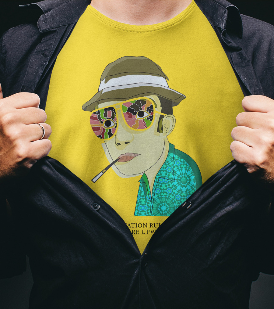 In A Nation Ruled By Swine All Pigs Are Upwardly Mobile Hunter S. Thompson T-Shirt