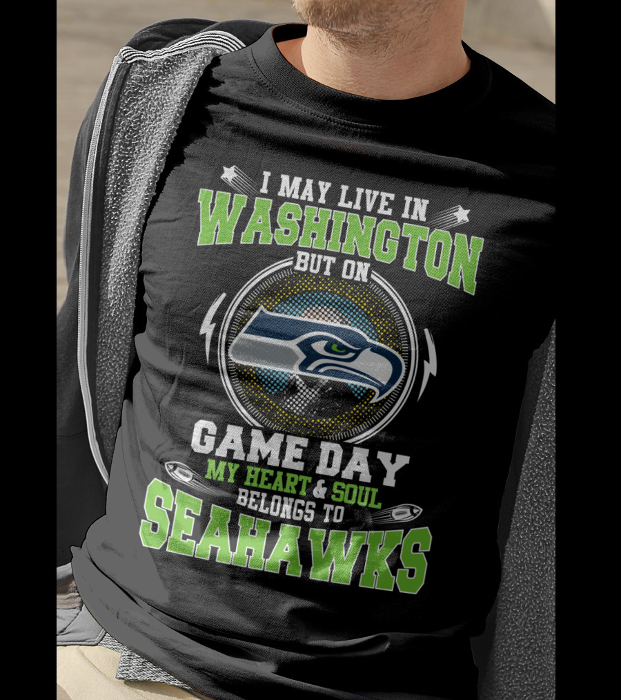 Washington Game Day My Heart Soul Belongs To Seahawks T-Shirt