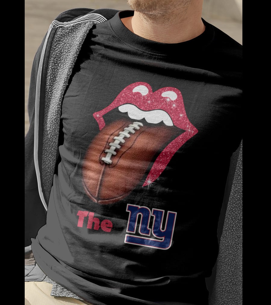 The NY SMILE GIANTS Football Tongue T-Shirt