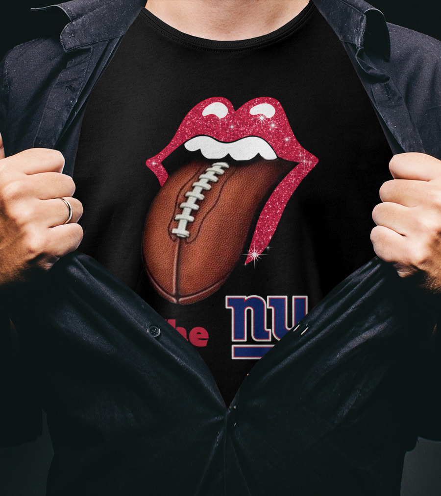 The NY SMILE GIANTS Football Tongue T-Shirt