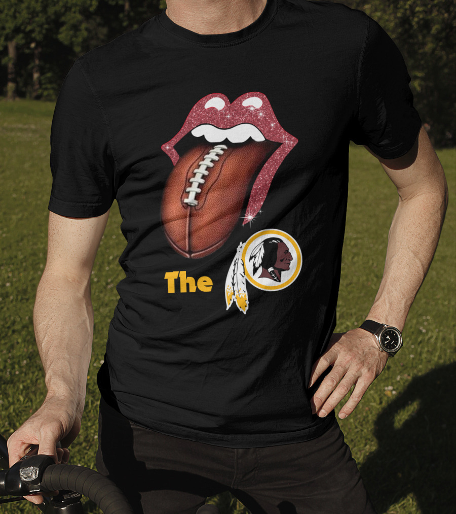 The Redskins Lips Football T-Shirt