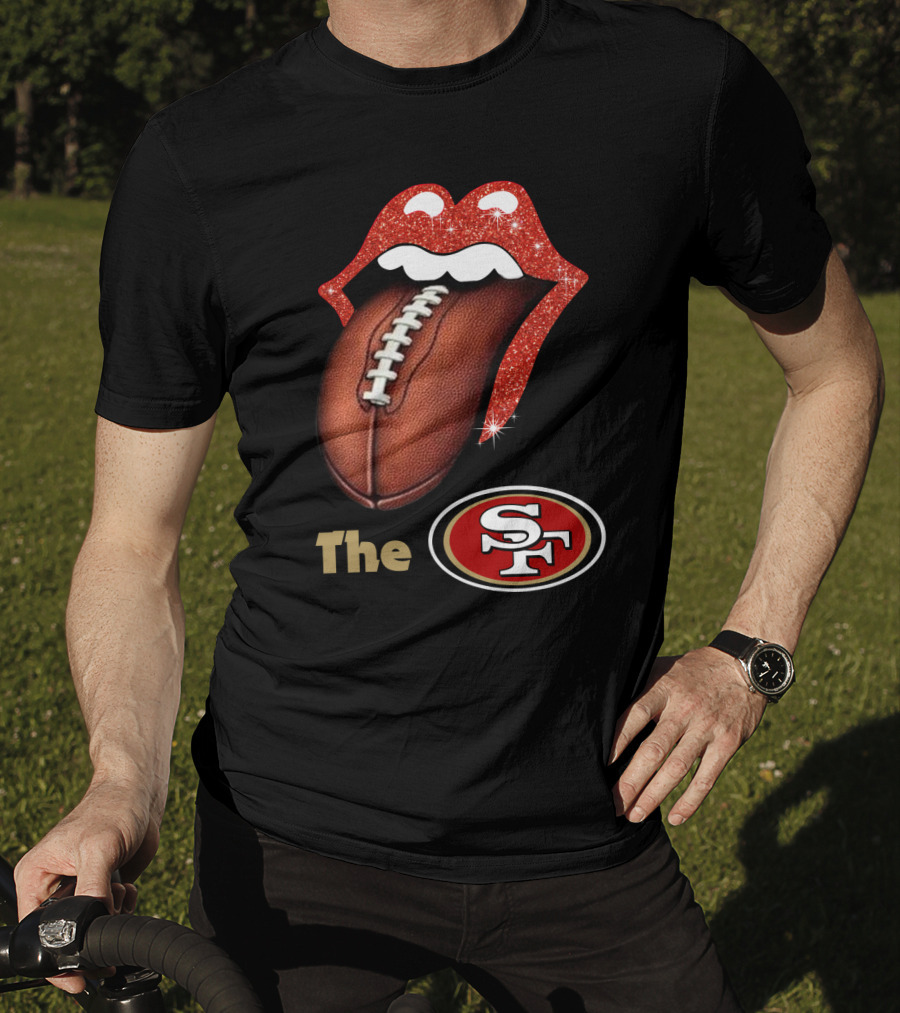 The Rolling 49ers Football Tongue T-Shirt