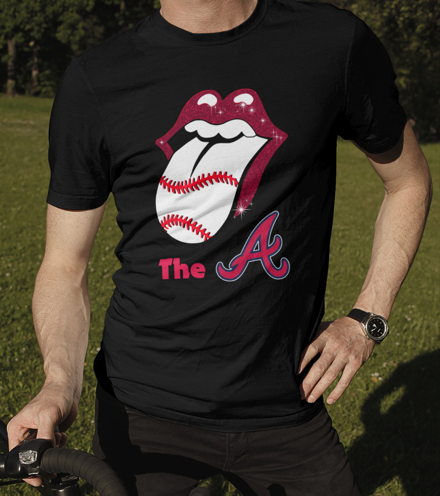 The Braves Glitter Tongue Baseball T-Shirt