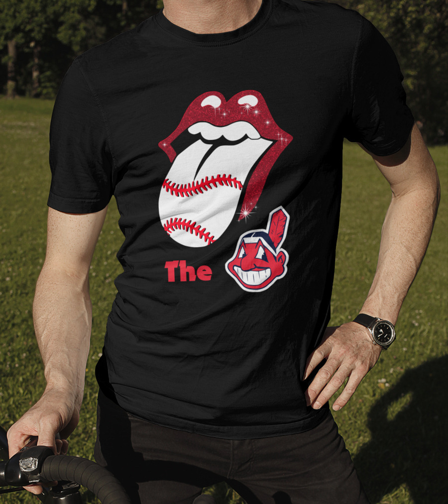 The Smile Logo With Red Lips And Baseball Image T-Shirt