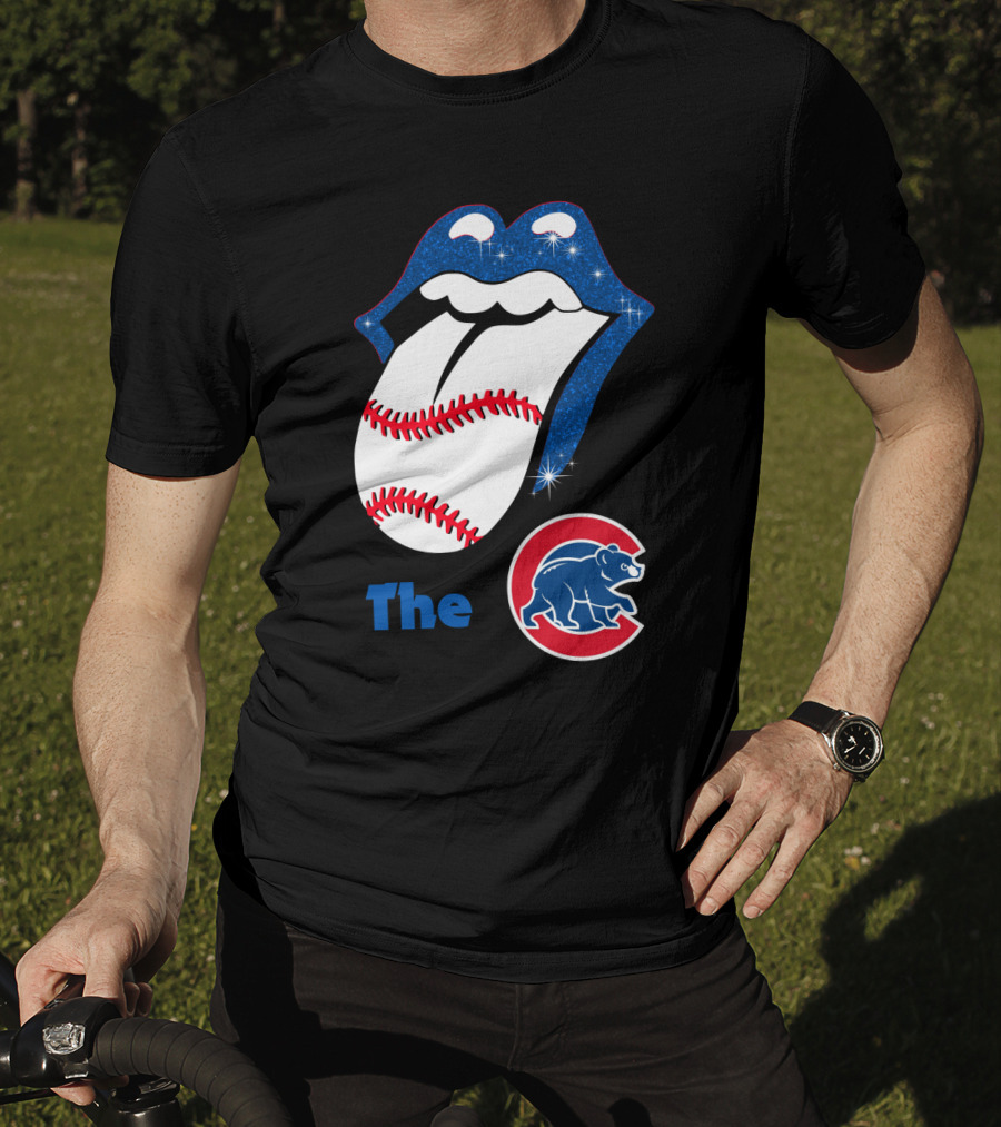The Smile Cubs Baseball Tongue And Bear T-Shirt