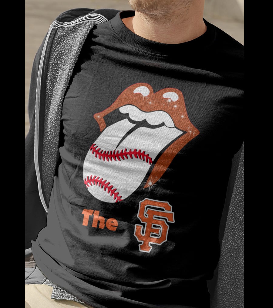 The SF Giants Baseball Tongue T-Shirt