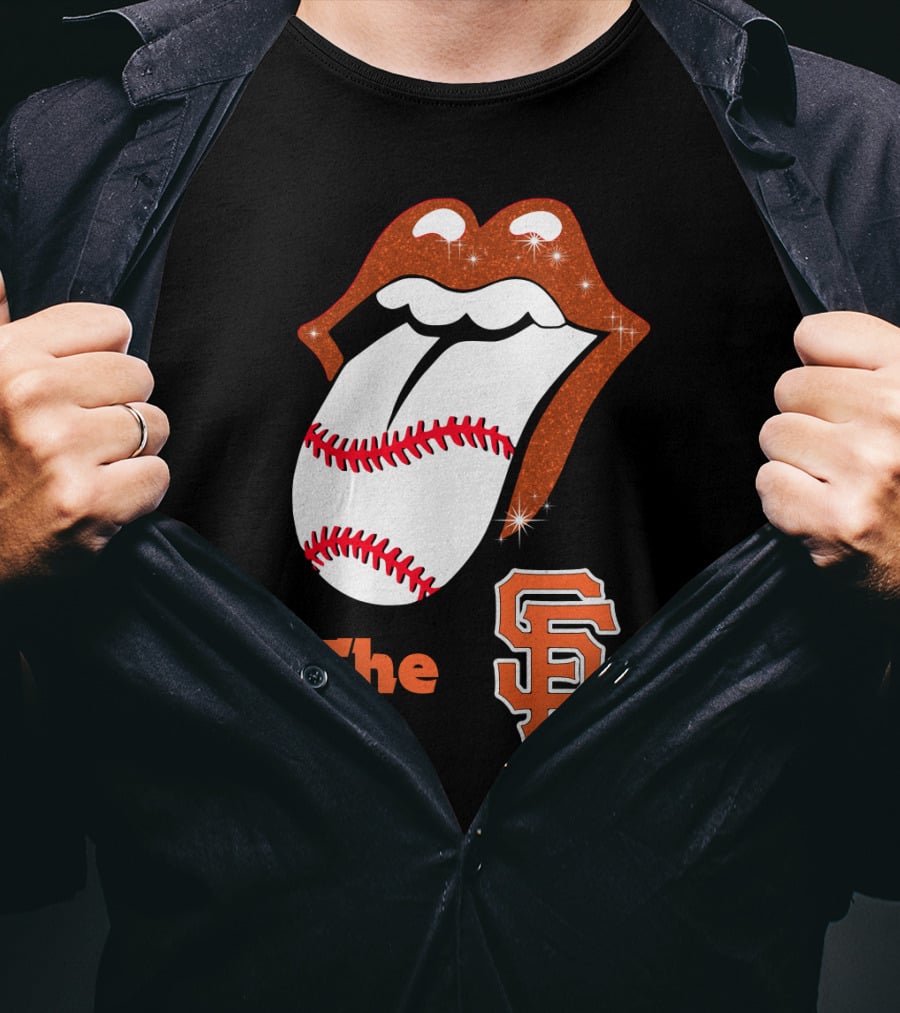 The SF Giants Baseball Tongue T-Shirt