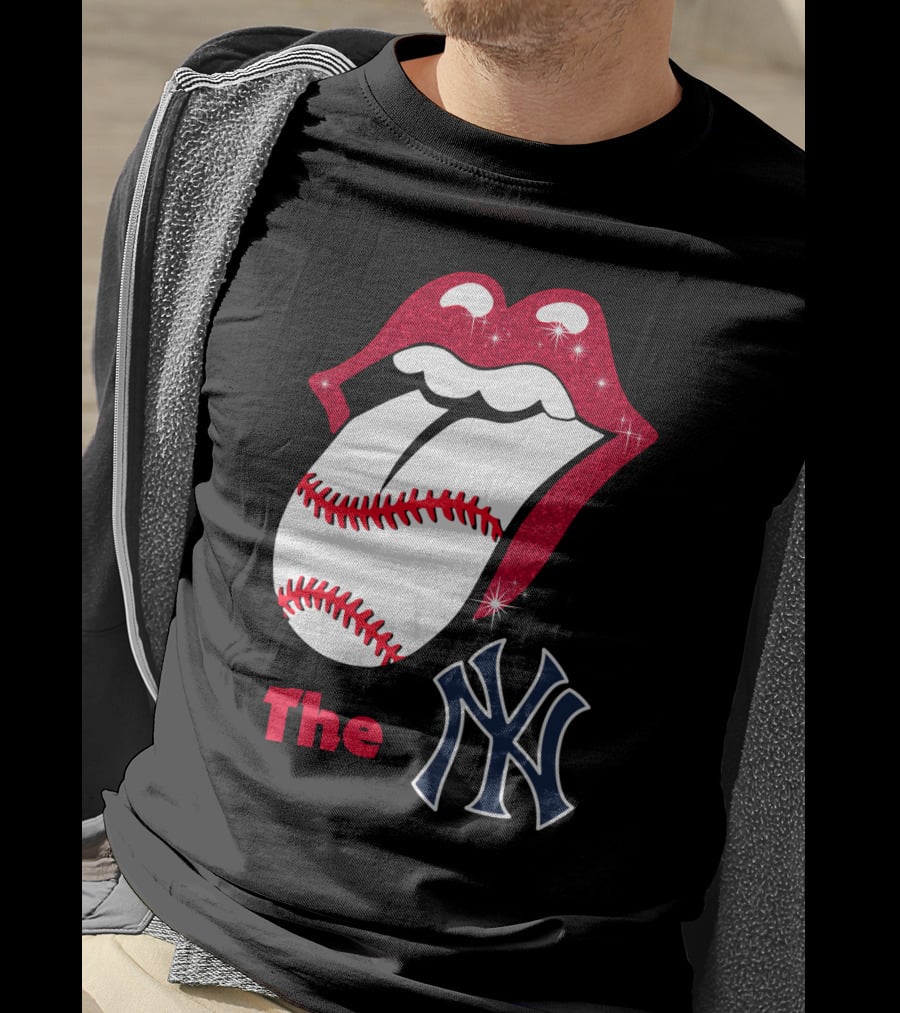 The Yankees Baseball Rolling Tongue T-Shirt