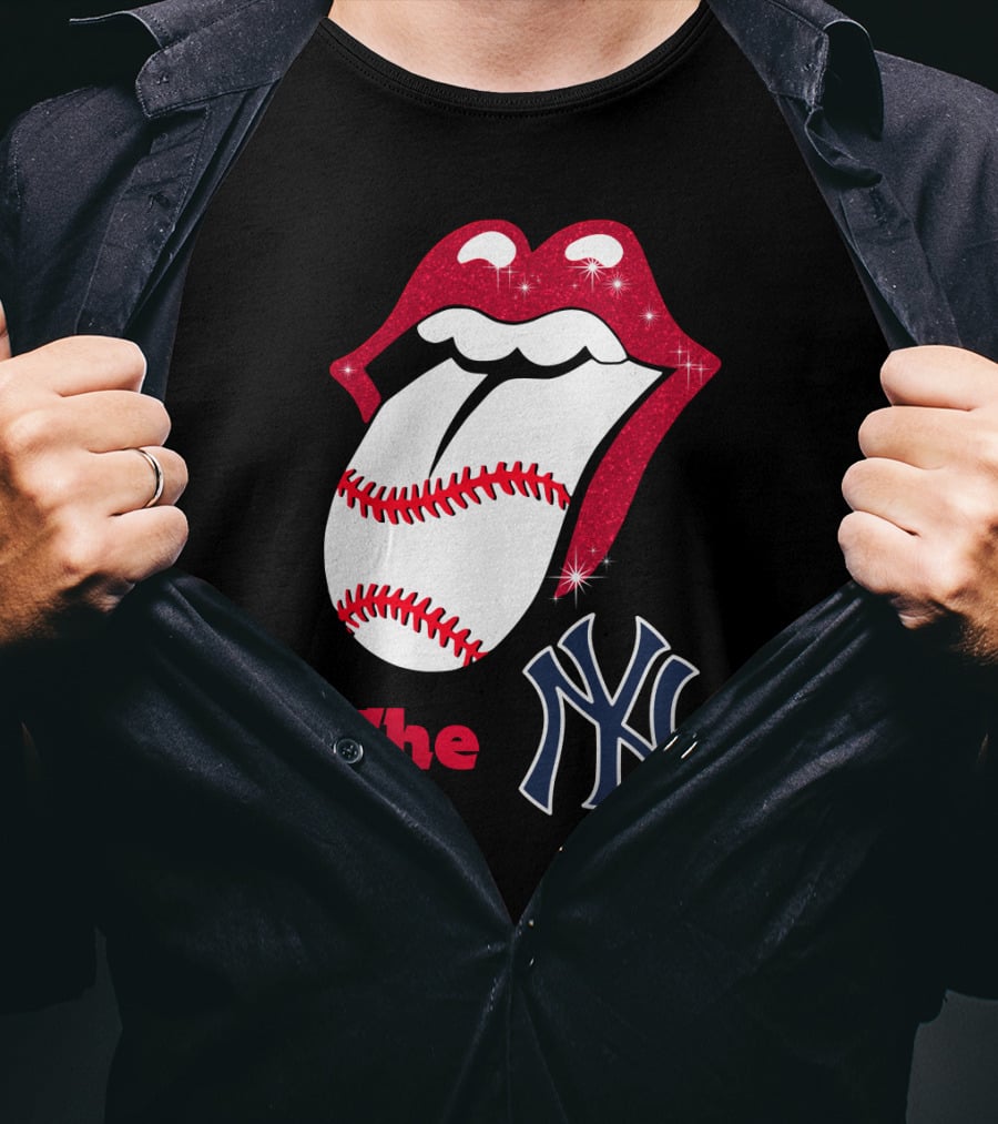 The Yankees Baseball Rolling Tongue T-Shirt