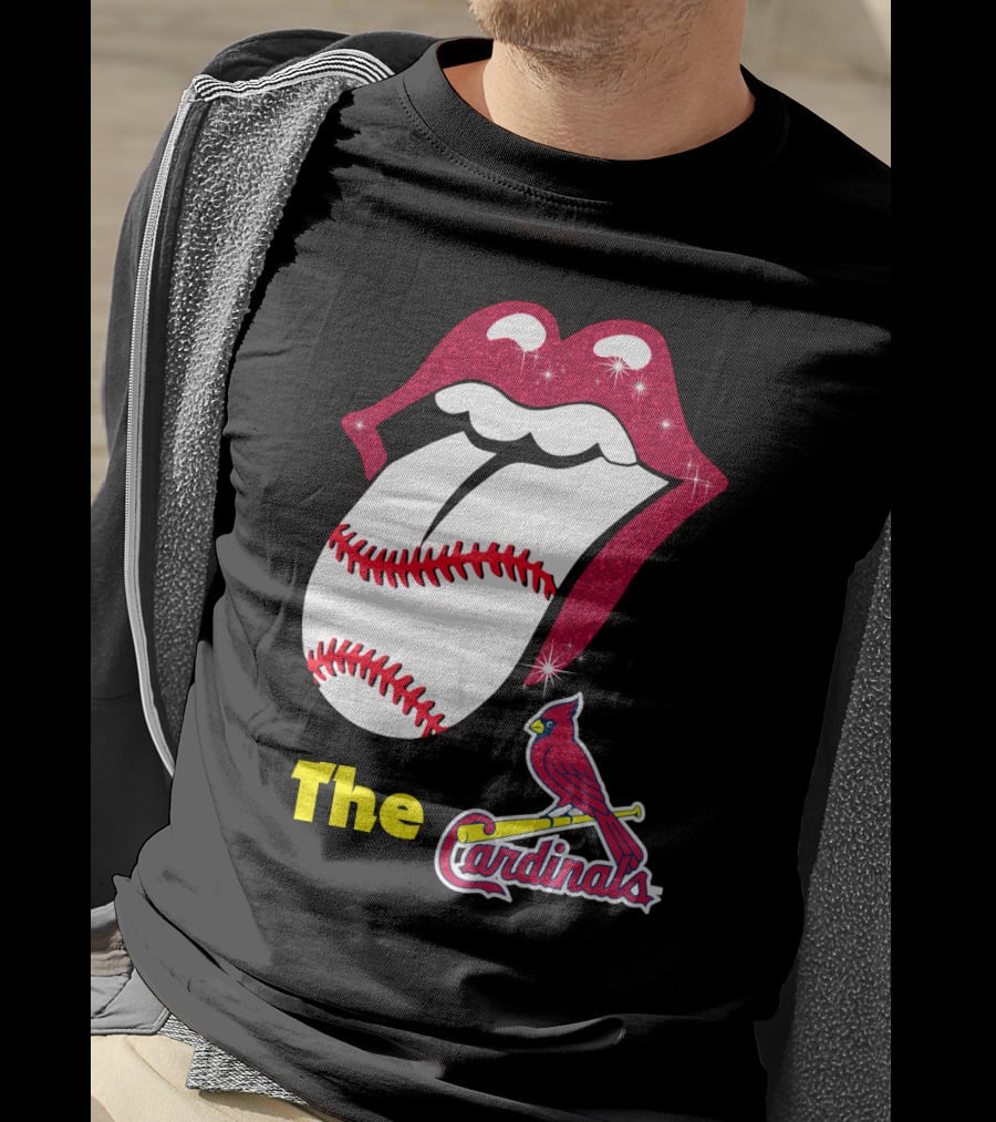 The Cardinals Baseball Tongue Lips T-Shirt