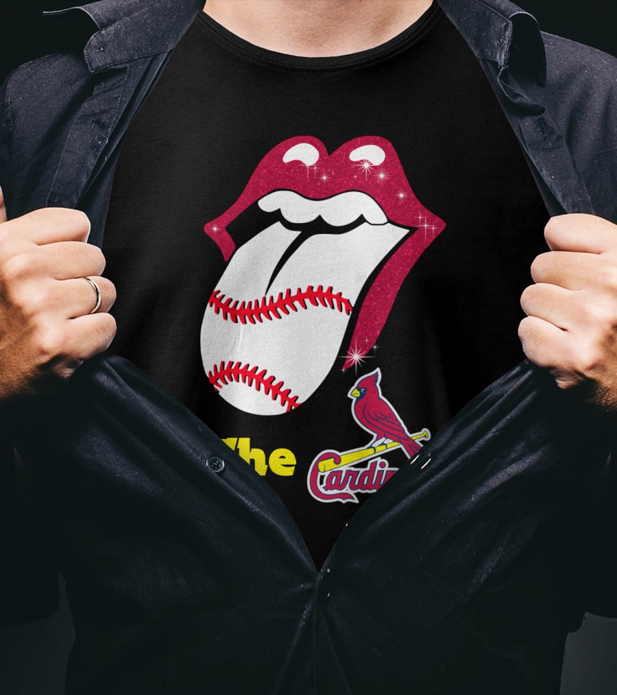 The Cardinals Baseball Tongue Lips T-Shirt