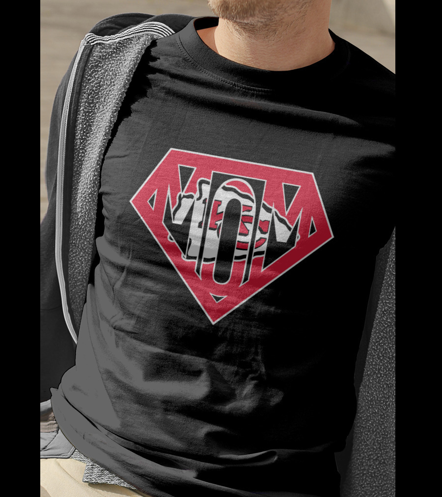 Super Mom Kansas City Chiefs Logo Inspired T-Shirt