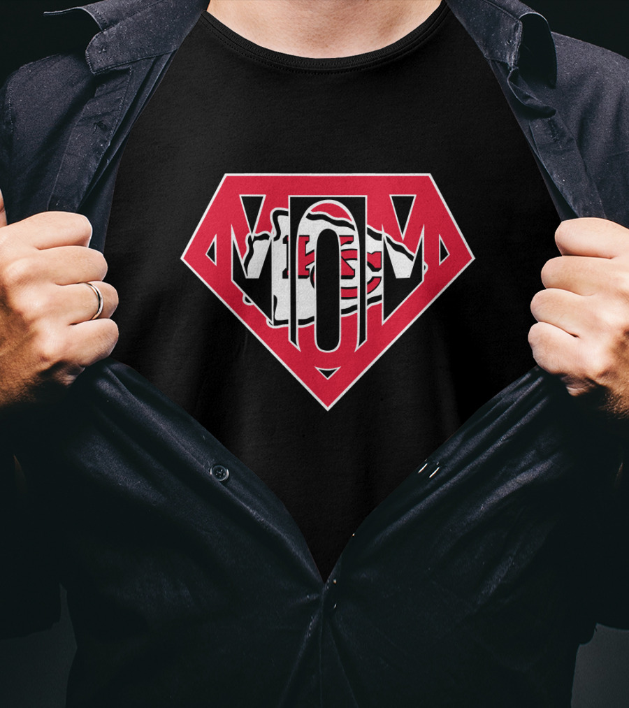 Super Mom Kansas City Chiefs Logo Inspired T-Shirt