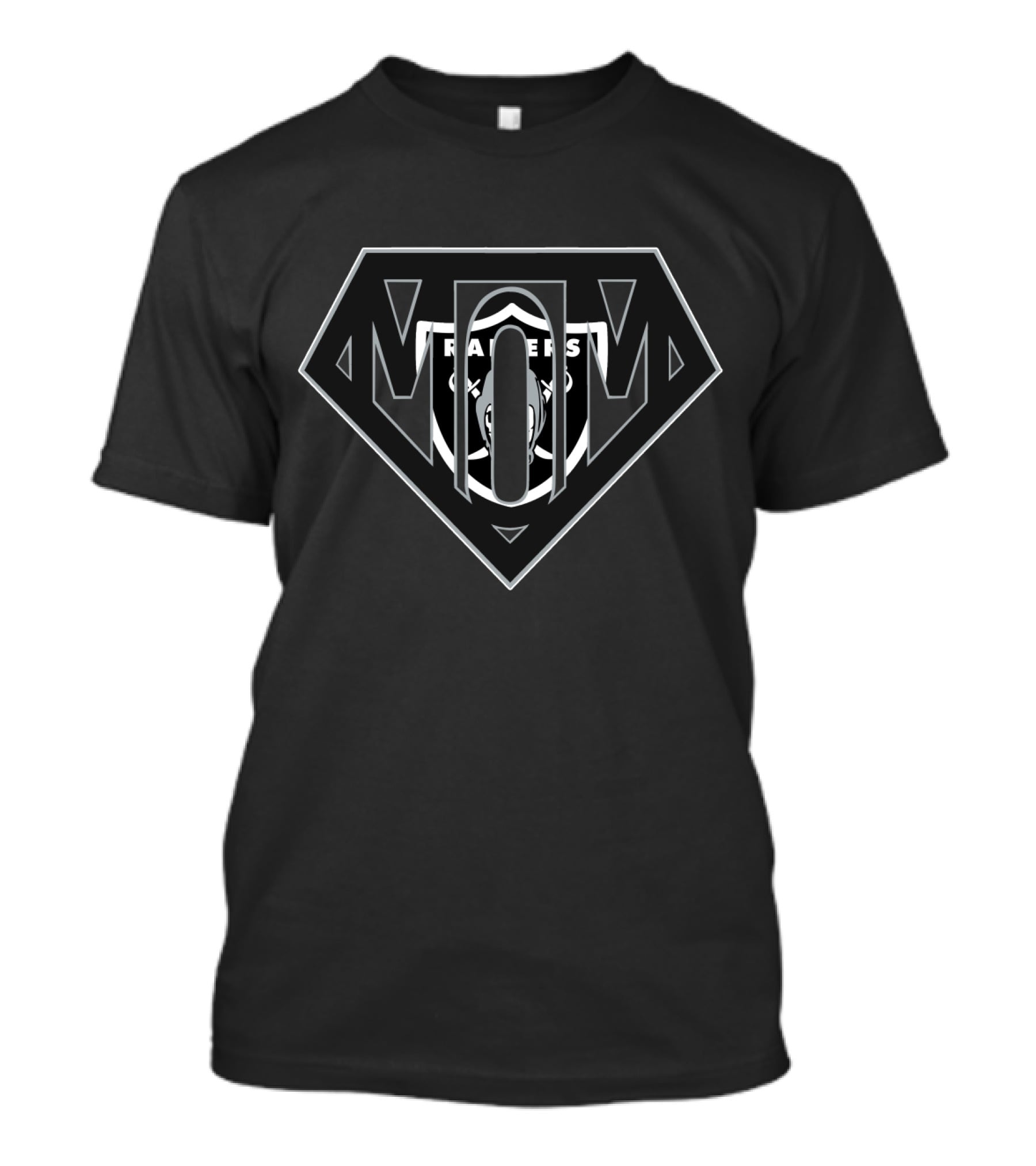 Super Mom Raiders Logo Cocoon Shield T-Shirt