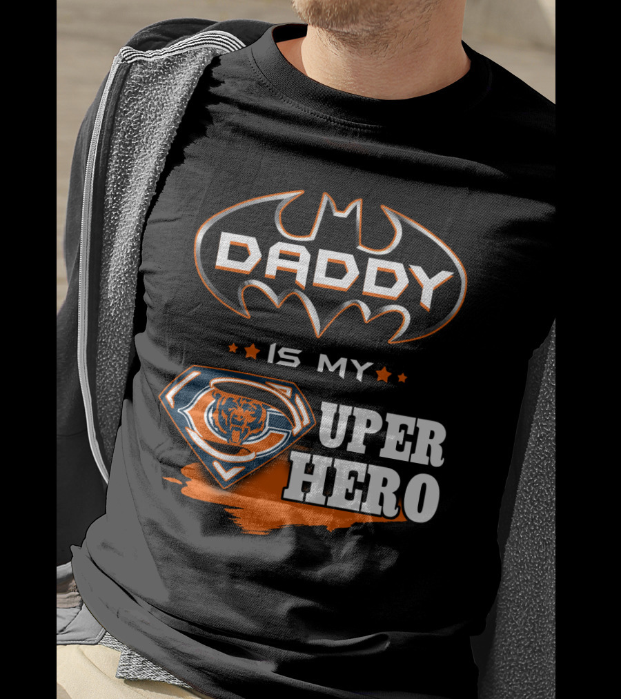 Daddy Is My Super Hero Bears Logo Batman T-Shirt