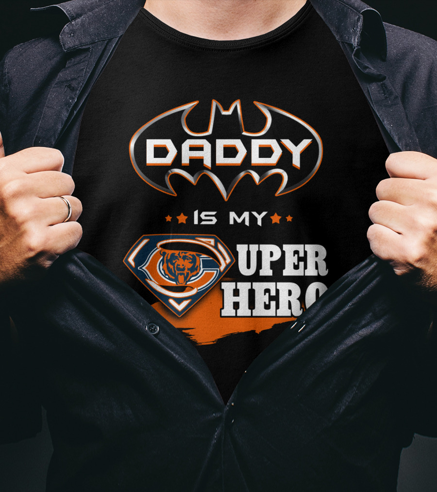 Daddy Is My Super Hero Bears Logo Batman T-Shirt