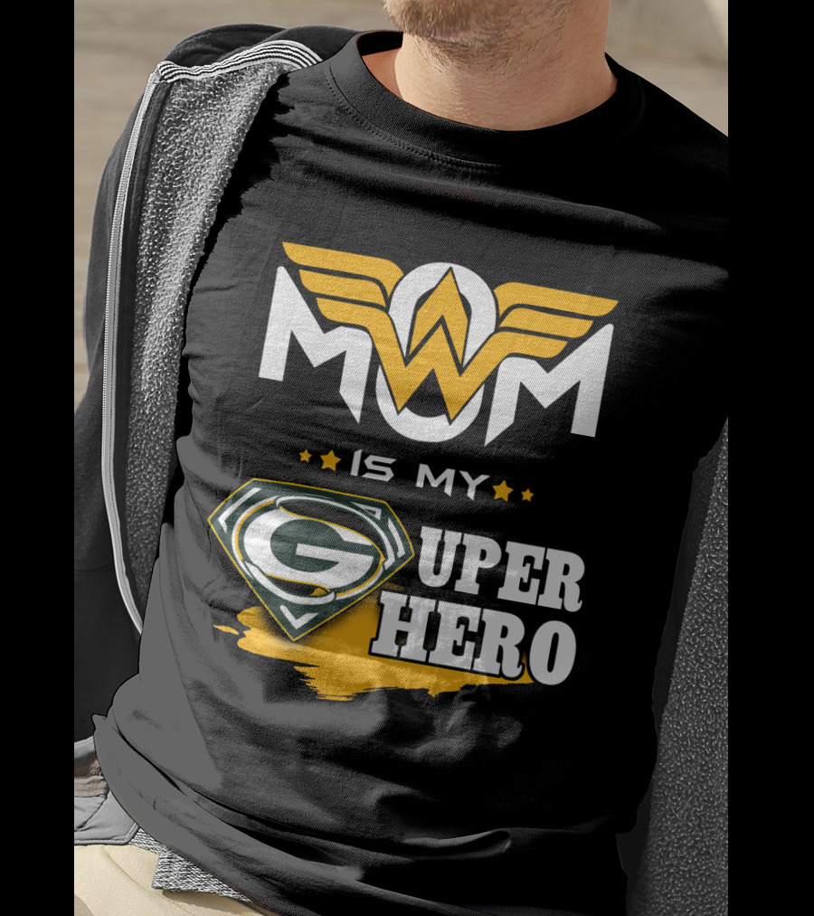 Mom Is My Packers Super Hero T-Shirt